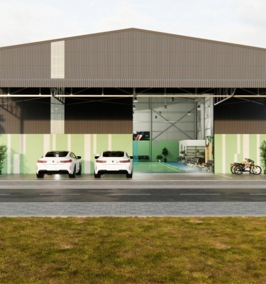 THIẾT KẾ XÂY DỰNG SÂN CẦU LÔNG TẠI TX. PHÚ MỸ - BRVT