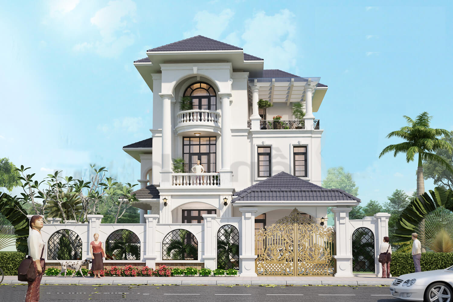 mẫu biệt thự đẹp tại Long Thành