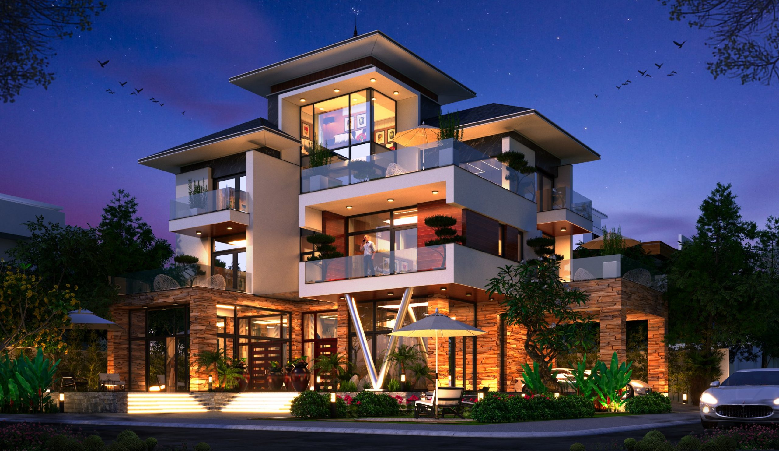 mẫu biệt thự đẹp tại Long Thành