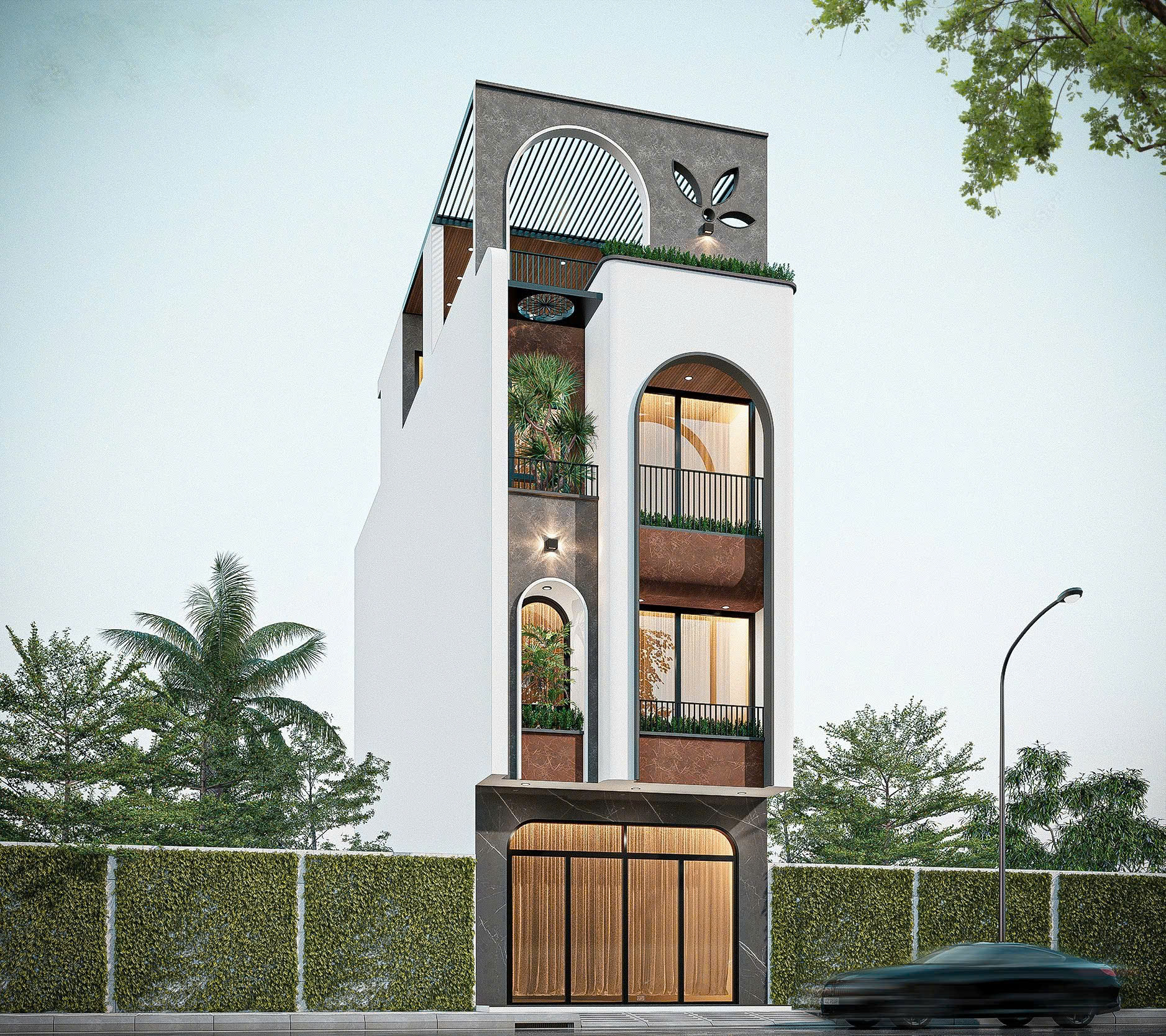 mẫu nhà phố đẹp tại Long Thành