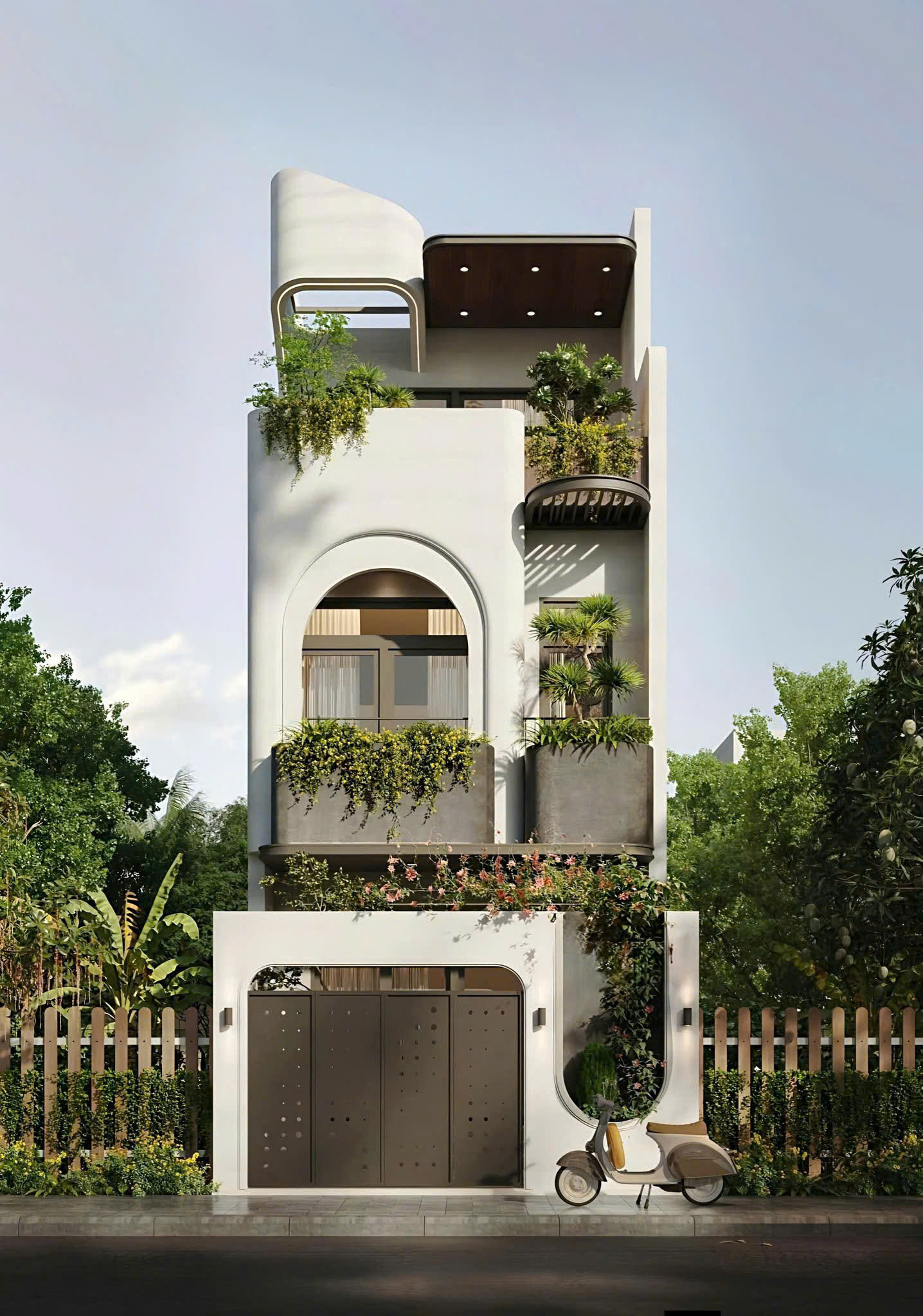 mẫu nhà phố đẹp tại Long Thành