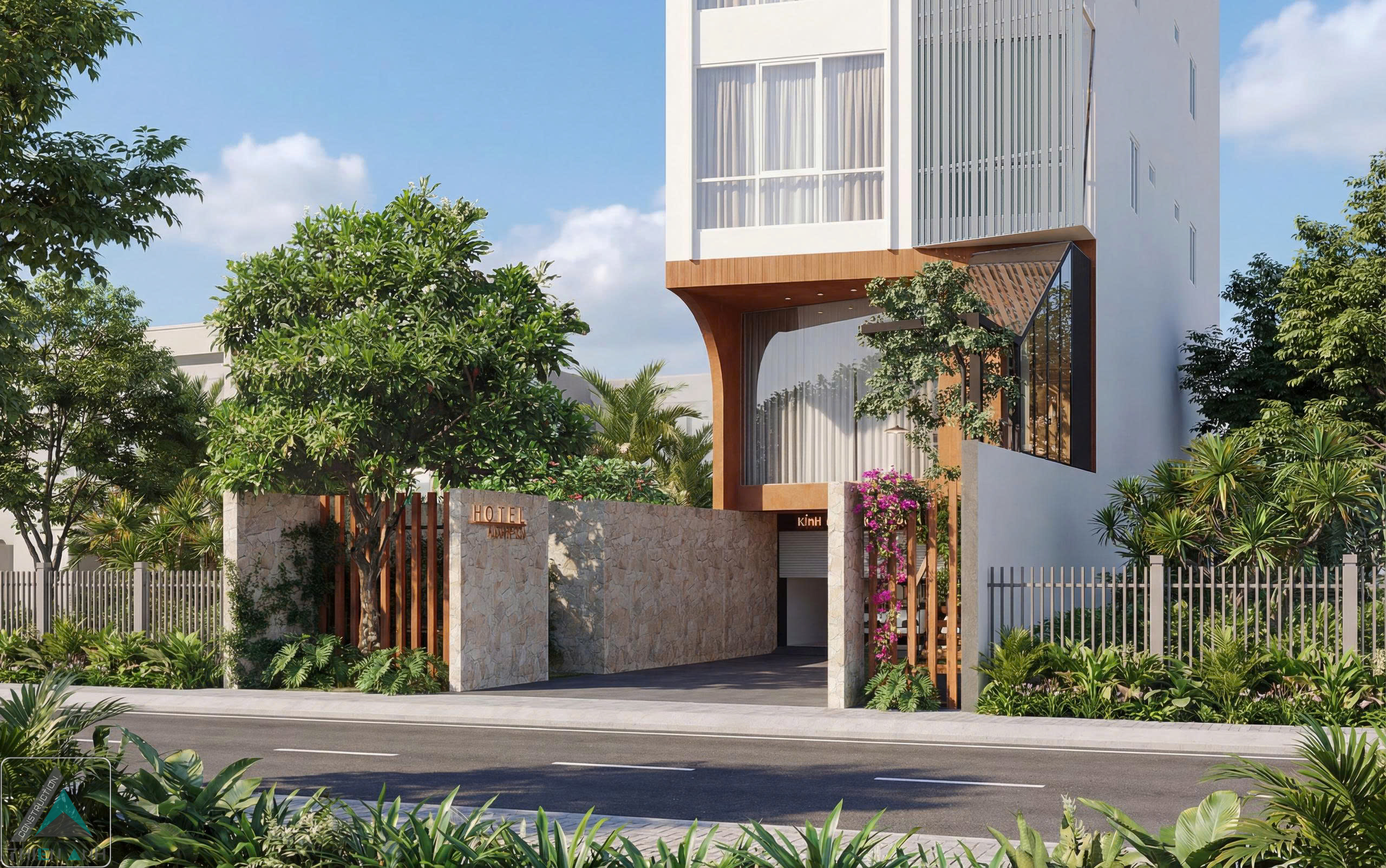 THIẾT KẾ KHÁCH SẠN MINI 7 TẦNG TẠI PHƯỚC HẢI - BRVT (TP. HCM)