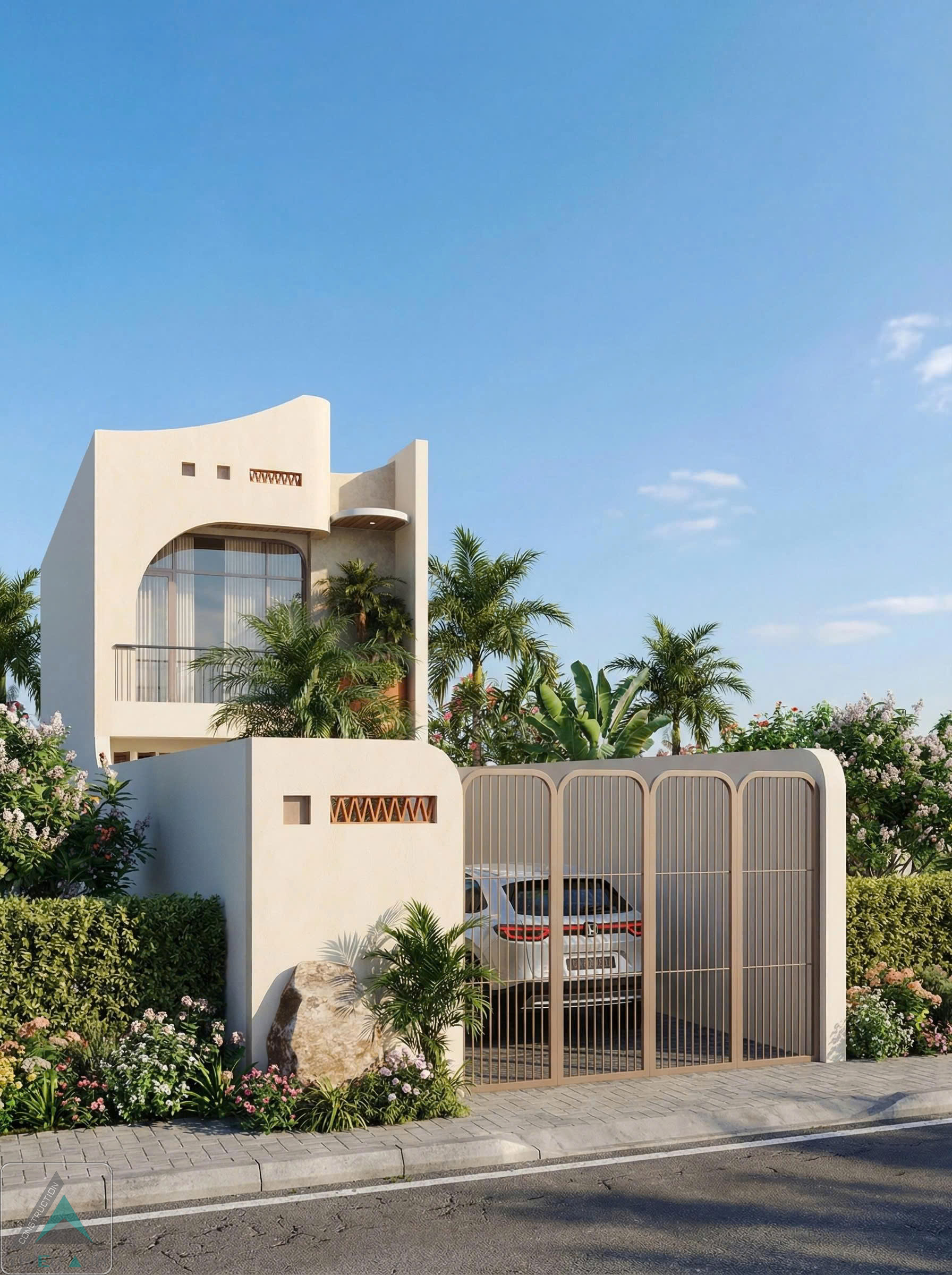 Thiết Kế Nhà Gác Lửng 5x12m Đẹp Tại Long Điền, BRVT