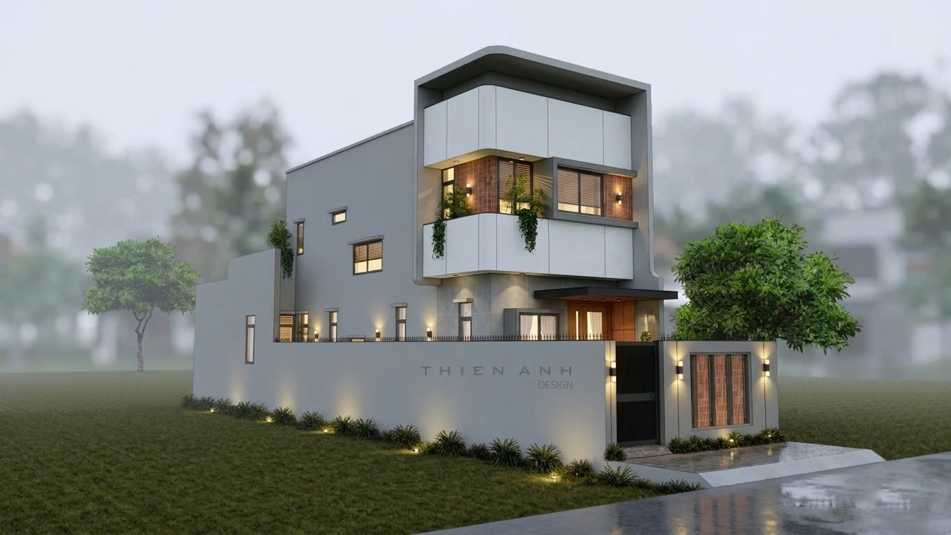 Thiết Kế Nhà Phố 2 Tầng Hiện Đại