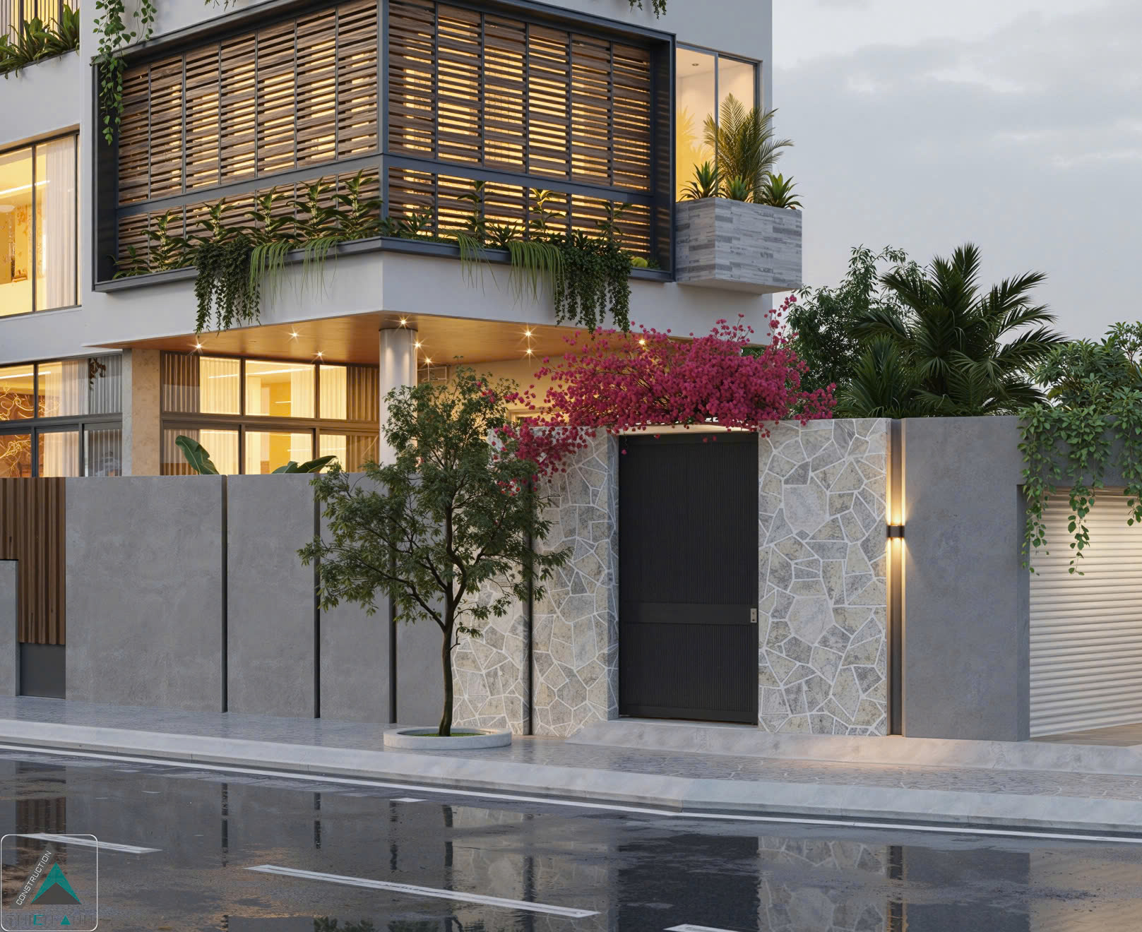 Thiết kế Nhà Phố 3 Tầng Hiện Đại 2 Mặt Tiền tại Bà Rịa Vũng Tàu