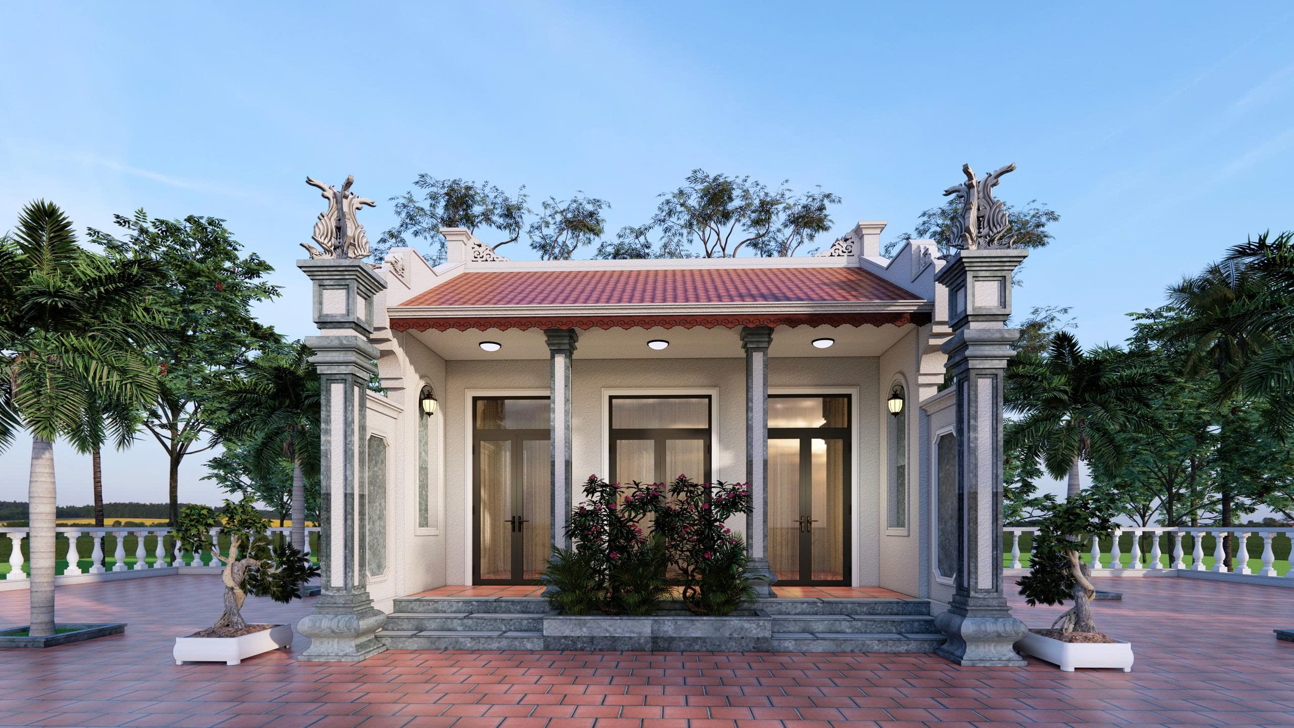 thiết kế nhà thờ tổ Phú Mỹ