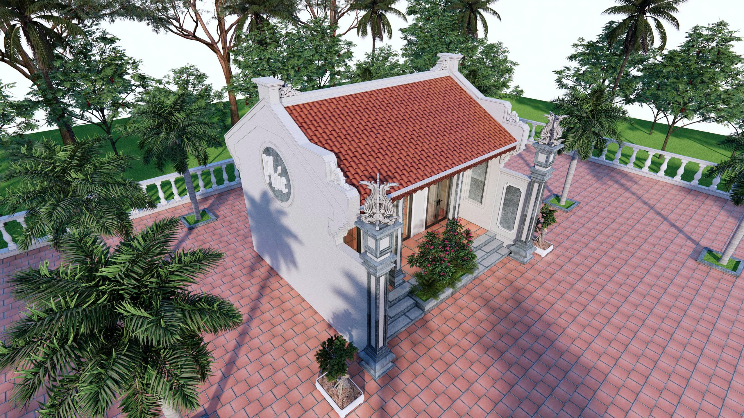 thiết kế nhà thờ tổ Phú Mỹ