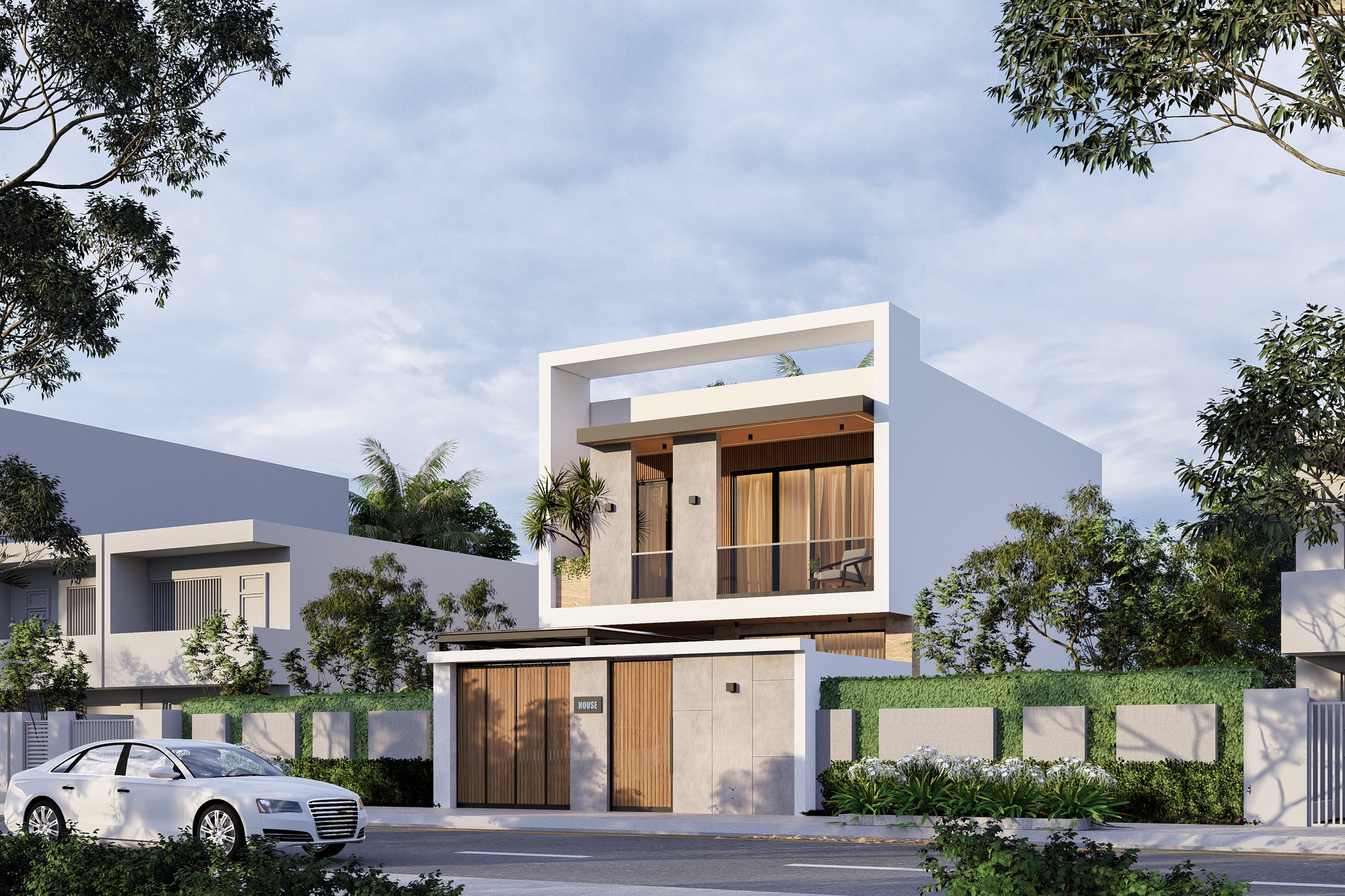 xây nhà đẹp tại kim long