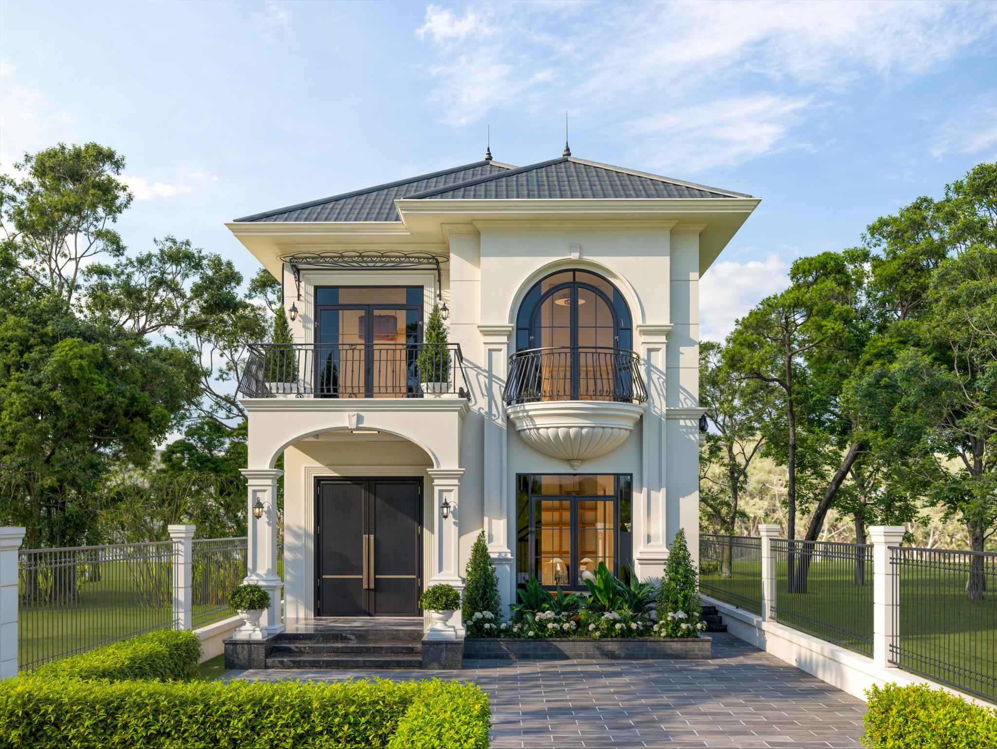 xây nhà đẹp tại kim long