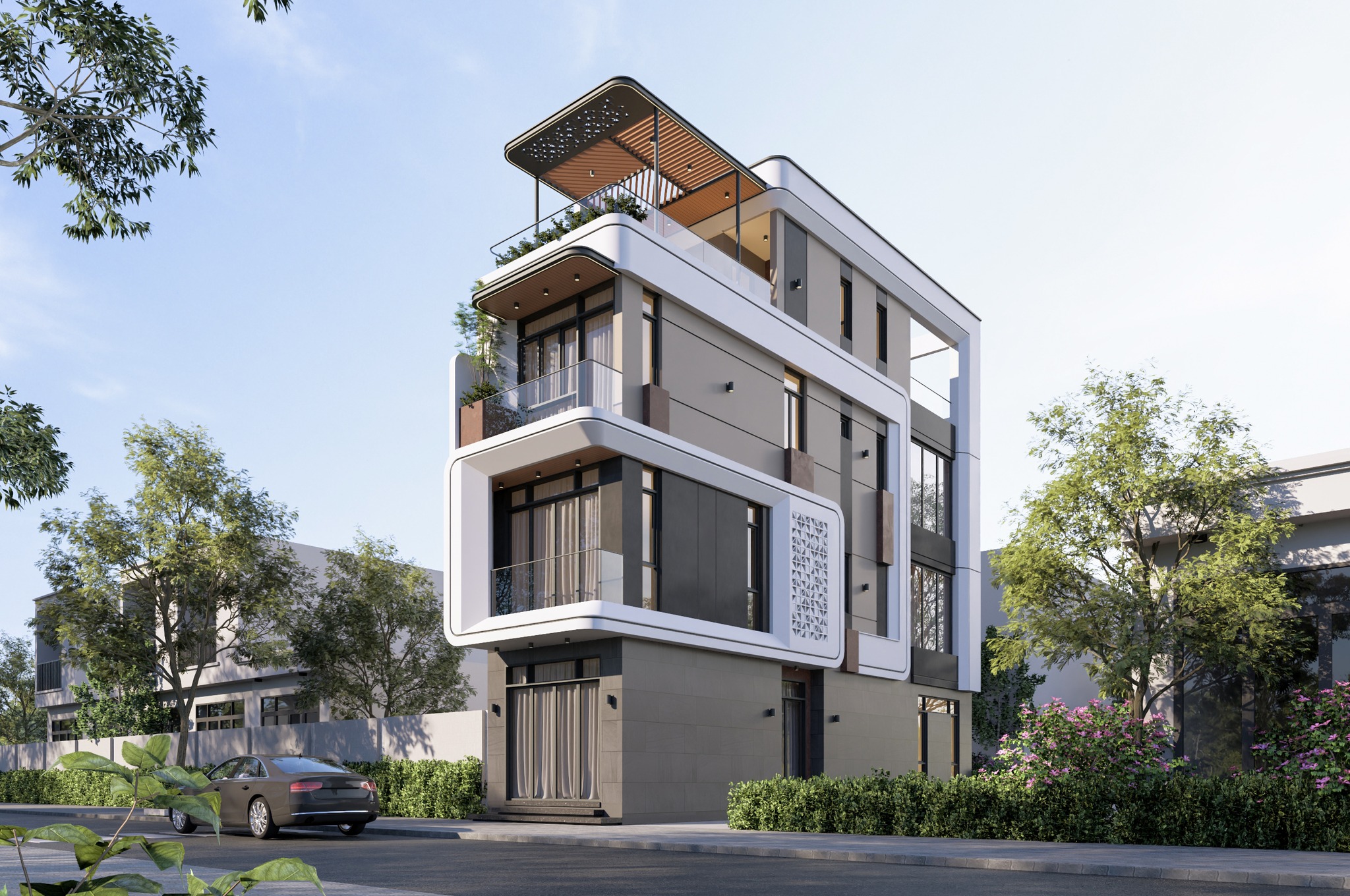 xây nhà đẹp tại kim long