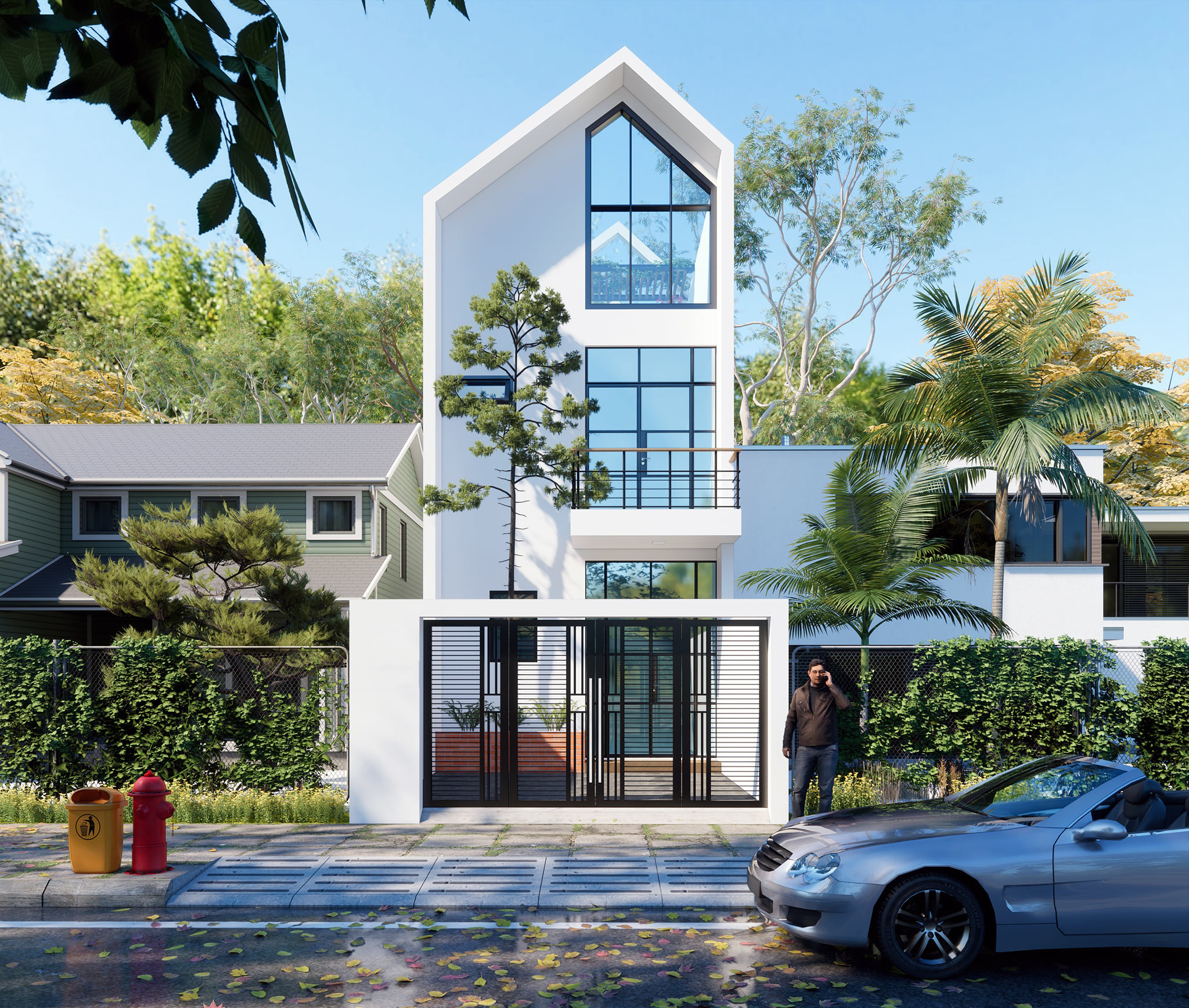 xây nhà đẹp tại xã châu pha