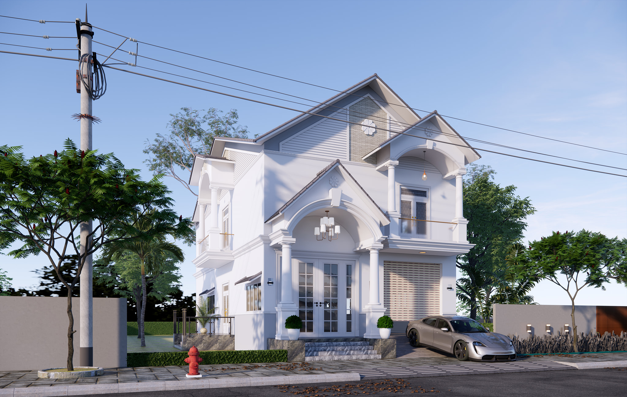 xây nhà đẹp tại xã châu pha