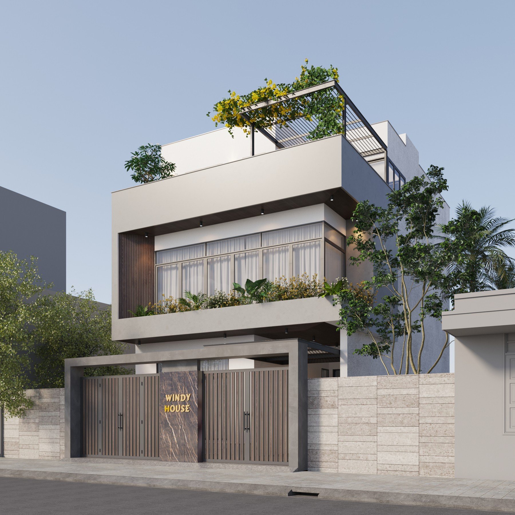 xây nhà đẹp tại xã châu pha