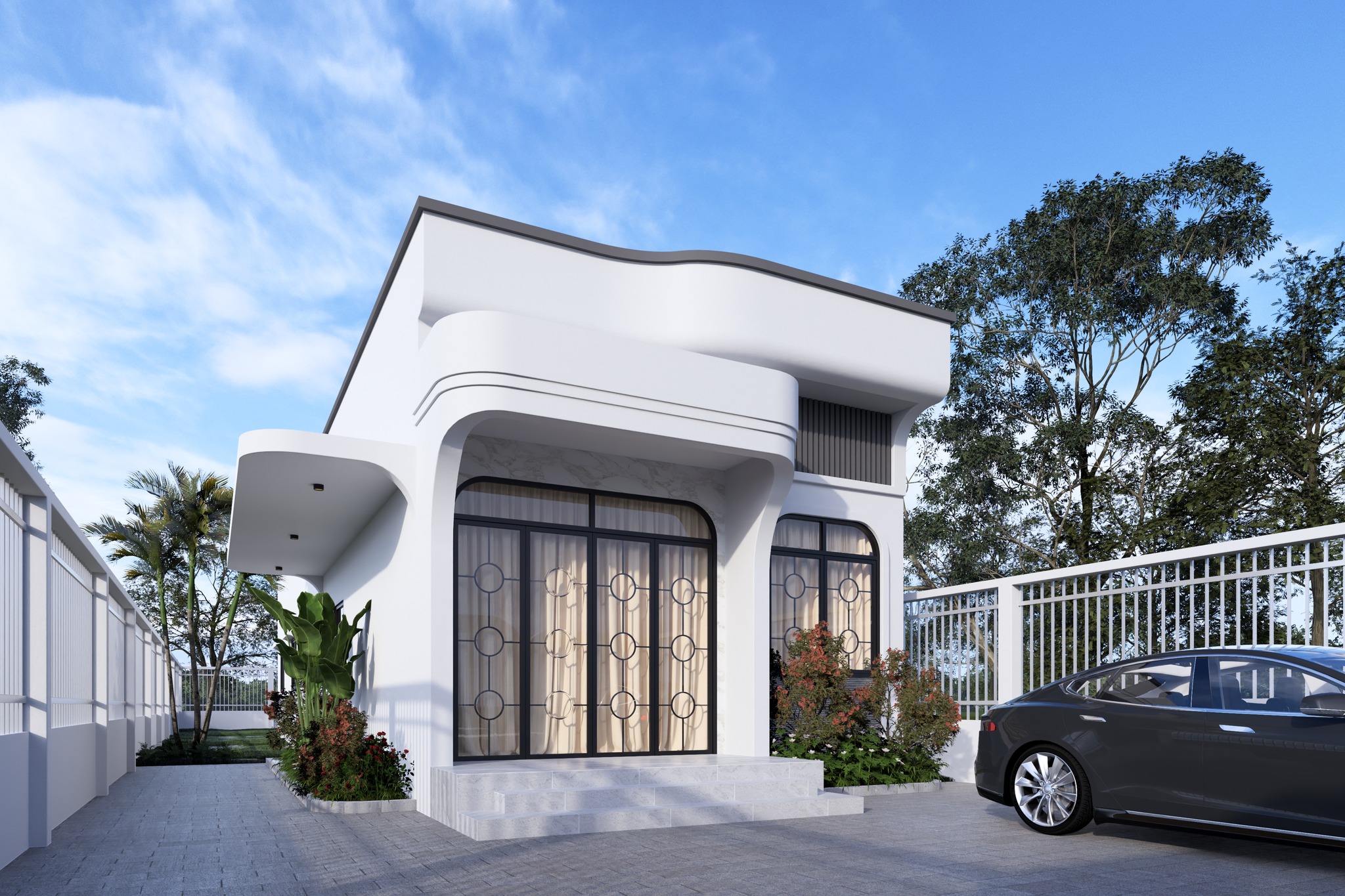 xây nhà đẹp tại xã châu pha