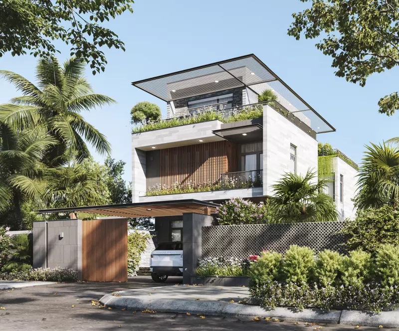 thi công xây dựng biệt thự tại Nhơn Trạch