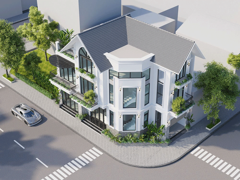 thiết kế biệt thự phố đẹp tại Vũng Tàu